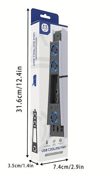 atv ucuz: PS5 üçün USB Soyuducu Fan Modulu (rəng: qara) Uyğunluq: PlayStation 5 — 3