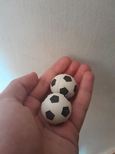 toplar: Məhsul: Mini futbol topu dizaynlı rezin sıçrayan toplar (2 ədəd dəst) — 2
