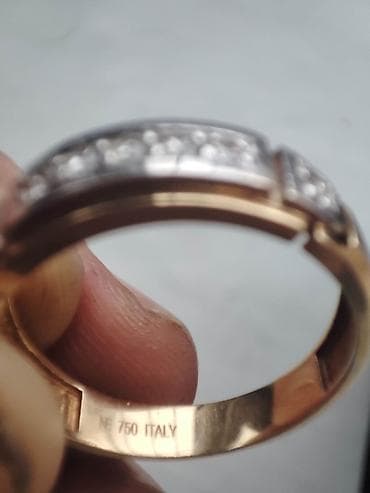 oğlan nişan üzükləri: Nişan, Üzük, Sarı qızıl, 750 Əyar, Brilyant — 7