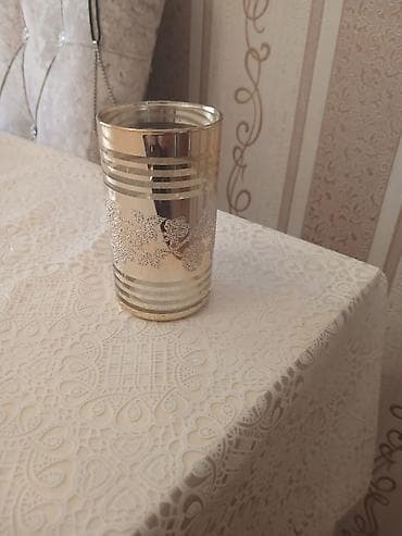 Stəkanlar, rəng - Qızılı, Şüşə, 1 əd, 250 ml — 1
