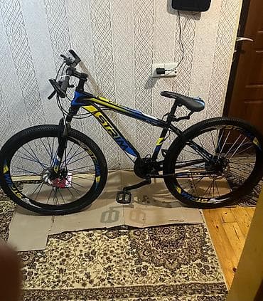 Velosiped: 29-luq təkərlər, dağ tipli model. Rəng: qara-mavi-sarı lalafo.az -da Velosiped: 29-luq təkərlər, dağ tipli model. Rəng: qara-mavi-sarı