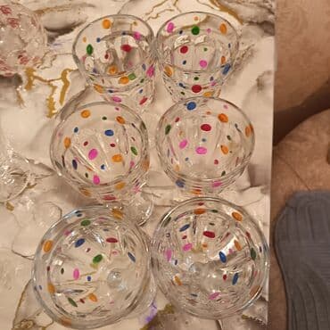 kart qabı: Qədəhlər, Şüşə, 6 ədədli dəst — 5