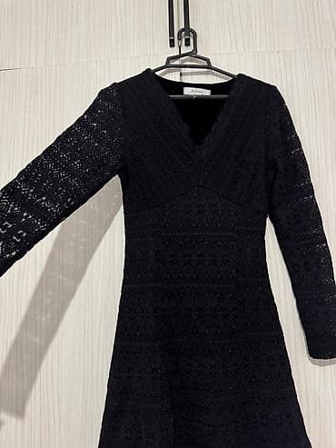 qiz sumkalari: Qadın paltarları dəsti 1) Qara qipurlu don - Rəng: qara - Material — 3