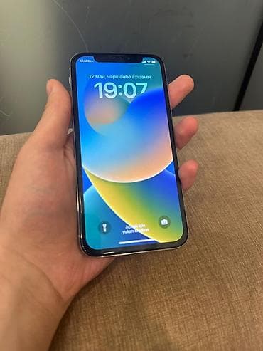 telefon lombardı: IPhone X, 64 GB, Gümüşü, Face ID — 1