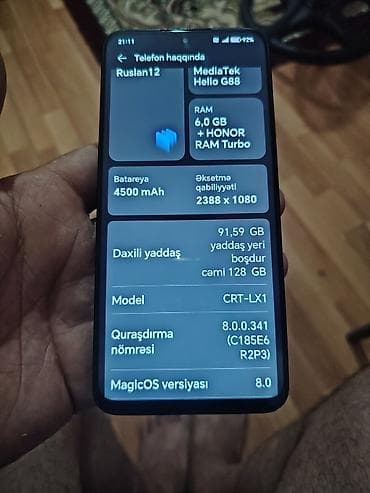 world telecom iphone 12 pro max: Honor 128 GB, rəng - Qara — 4