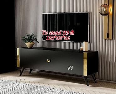 televizor pastavka: *tv stend* Yeni sifarişlə rəng seçimi var 😊 Ölçü 120*33*57 *qiymet — 1