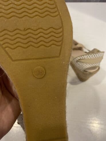 женские кроссовки на танкетке: YENIDIR. Bej rəngli qadın espadril sandal – platformalı və künc — 8