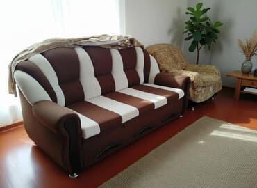 İşlənmiş, Divan, 2 kreslo, Bazalı, Açılan lalafo.az -da İşlənmiş, Divan, 2 kreslo, Bazalı, Açılan