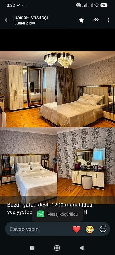 inter tekstil sumqayit: Bazali yataq desti 1200 manat.Ideal veziyyetdedir.Unvan Sumqayit.SH — 1