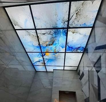 Asma tavanlar: Asma tavan, Şüşə, Odadavamlı — 1