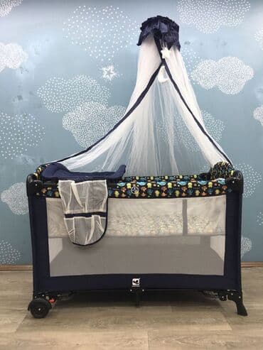 korpə: Uşaqlar üçün portativ çarpayı. Qatlanan dizaynı sayəsində səyahət və — 2