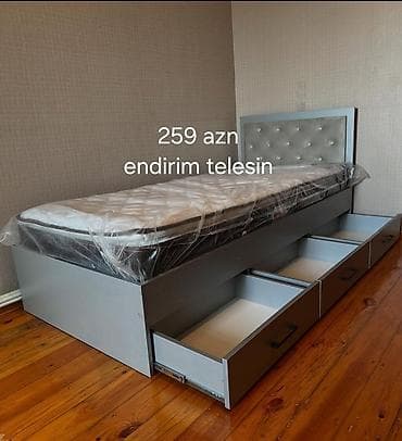 xeste carpayi: Tək nəfərlik çarpayılar – endirim Model 1: - Qiymət: 259 AZN (endirim — 1