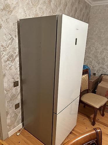 dnepr soyuducu: İşlənmiş 2 qapılı Bosch Soyuducu Satılır, rəng - Ağ, Təkərli — 3