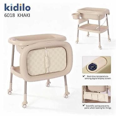 usaq stolu: 👶 **Yeni Gəldi – KIDILO 6018 Dəyişmə Masası və Körpə Vannası** ❤️‍🔥 ✨ — 6