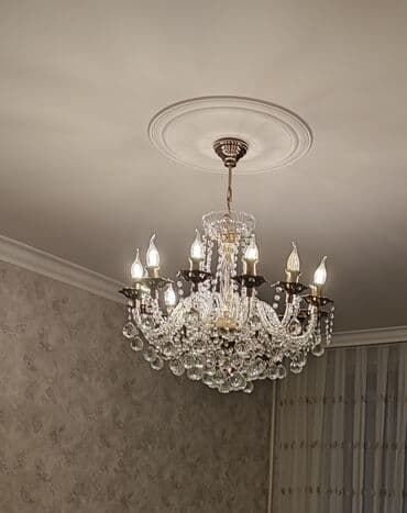 çilçıraqlar: Çılçıraq, 10 və daha çox lampa, Xrustal — 3