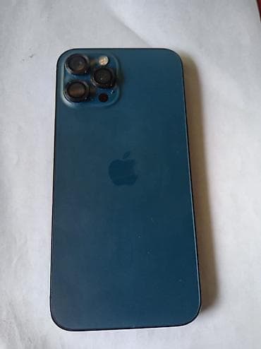 IPhone 12 Pro Max, Mavi, Barmaq izi, Simsiz şarj, Face ID