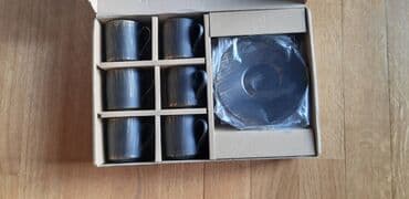 kapsul kofe: Qəhvə dəsti, rəng - Qara, Keramika, 6 nəfərlik, Türkiyə — 2