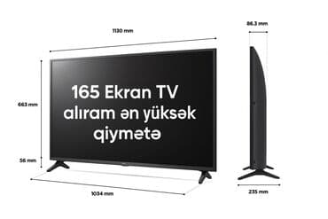 140 ekran samsung tv: 165 ekran (təxminən 65") televizor alınır – ən yüksək qiymətə — 1