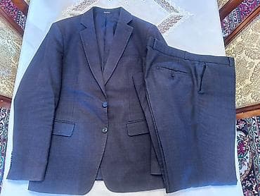 Kişi kostyum dəsti - Rəng: tünd boz/qartal-boz - Model: iki hissə –