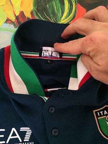 Polo köynək, Ea7, L, rəng - Göy — 4