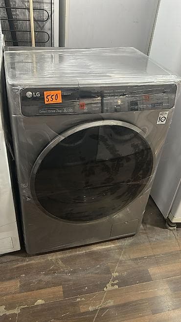 LG paltaryuyan maşın – ön yükləməli, boz rəng. - Direct Drive invertor