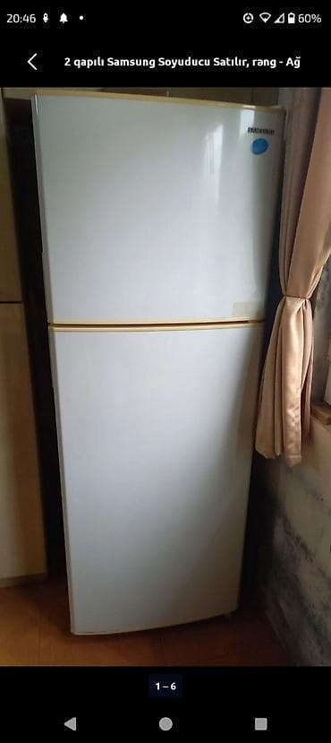 2 qapılı Samsung Soyuducu Satılır, rəng - Ağ, Təkərli — 3
