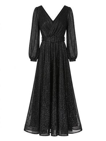 50 razmer don: Satılır! ✨ Zərif və parıltılı qara axşam donu (ziyafət geyimi). Don — 2