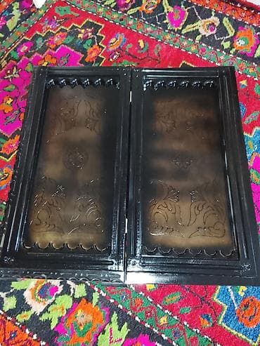 Taxta nərd dəsti - Material: kütük taxtadan hazırlanan korpus, cilalı