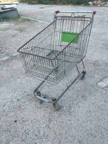 berber eşyaları: Metal konstruksiyalı, dörd təkərli, geniş həcmli alış-veriş səbəti — 1