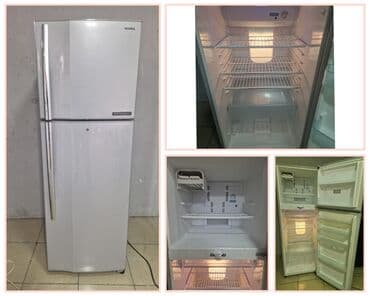 soyuducu maşın: İşlənmiş 2 qapılı Toshiba Soyuducu Satılır, rəng - Boz, Təkərli — 1