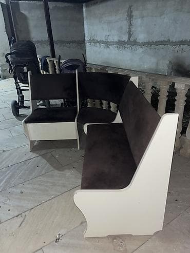 kunc mebeli: Künc oturacaq dəsti Bazalı - Dizayn: L formalı künc oturacaq; modullu — 5