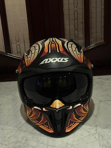 Axxis tam üzlü moto dəbilqə – “Oni” seriyası, Dragon temalı dizayn - — 2