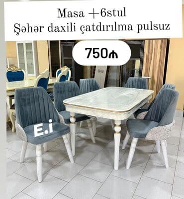 artego kraska qiymeti: Mətbəx üçün, 6 stul — 1