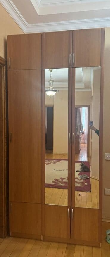 Mətbəx mebeli: Açılan, 4 qapılı Düz dolab, Qarderob, paltar dolabı — 1