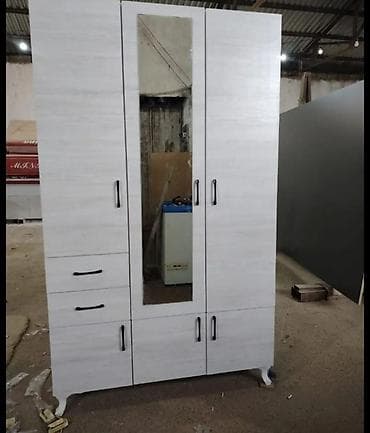 şkaf sumqayit: 3 qapılı, Siyirməli, Bej, Açılan, Düz dolab — 4