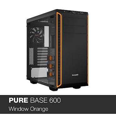Корпусы ПК: 🔥 Be Quiet! Pure Base 600 Window Orange (BGW20) – səssiz işləmə — 1
