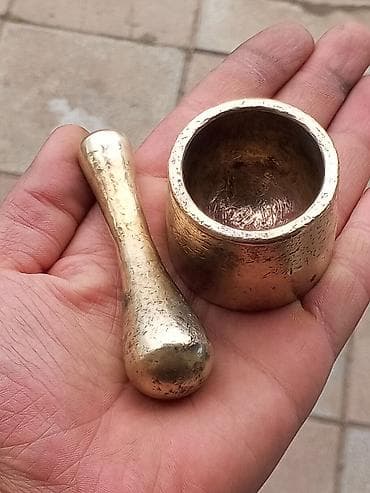 Latun havan və dəstə qiymətdə razılaşmaq olar - Material: bürünc/metal — 1