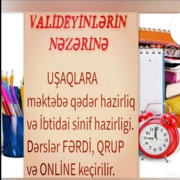zəfər kursları qiymətləri: Məktəbəqədər və ibtidai sinif hazırlığı — 1
