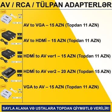 переходник: Adapterlər/Keçidlər SAYLA ALANA VƏ USTALARA TOPDAN QİYMƏTLƏ VERİLİR! — 2