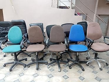 tek kreslo: İşlənmiş, Təkərli, Qolları tənzimlənir, Vеlur parça — 5