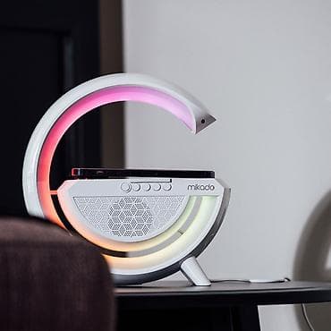 logitech rol: Bluetooth dinamik və LED masa lampası – 3-ü 1-də multimedya qurğusu - — 4