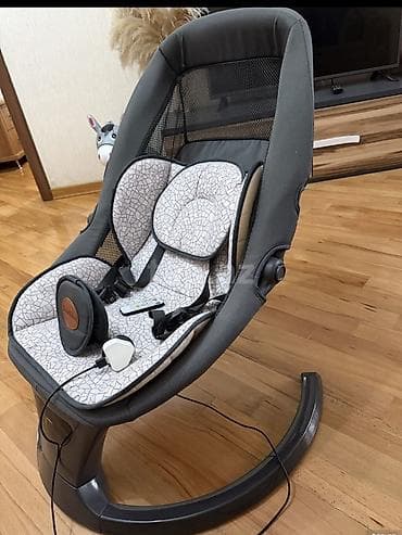 Uşaq üçün elektrikli yelləncək/kreslo - Rəng: tünd boz çərçivə, açıq