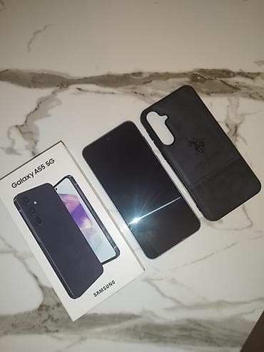 galaxy a80: Samsung Galaxy A55, 256 GB, rəng - Mavi, Barmaq izi — 5