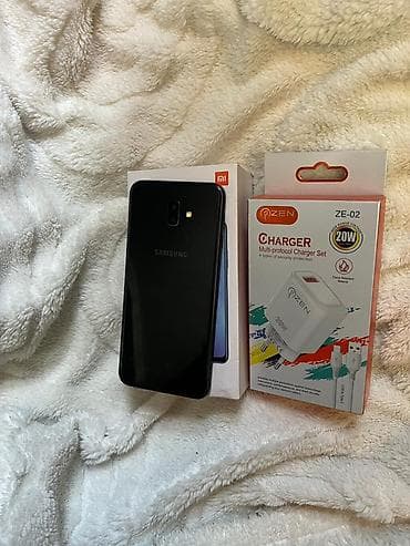 s6 lite: Samsung Galaxy J6 Plus, rəng - Qara, Barmaq izi, Face ID — 7