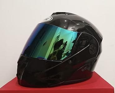 moto mator: Motosiklet dəbilqəsi, 2-ci şəkildəki açılıb-bağlanan mat Qara model — 10