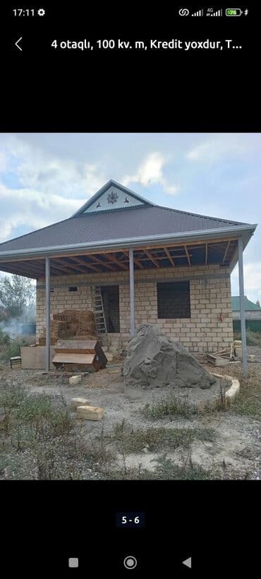 turkanda bağ evi satılır: 4 otaqlı, 100 kv. m, Kredit yoxdur, Təmirsiz — 3