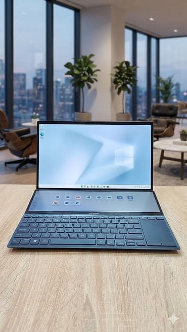 asus notebook qiymetleri: ​💻 ASUS Zenbook Duo (İki ekranlı) — Satılır! ​Həm dizayn, həm də — 1