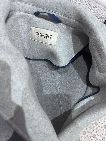 Paltolar: Esprit qadın palto - Rəng: Açıq boz (melanj). - Model: Klassik — 1