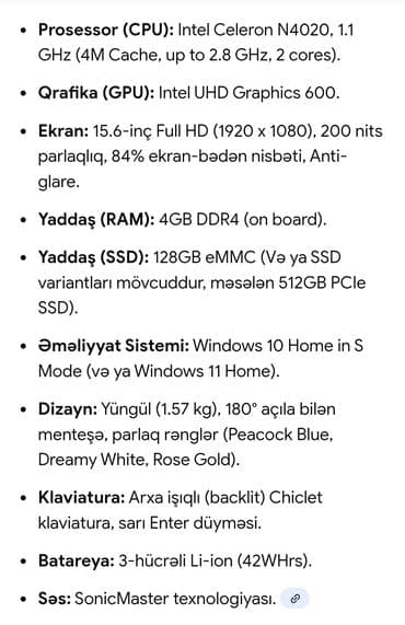 stol usdu kamputer: Yeni ASUS Chromebook, 15.6 ", Intel Celeron, 128 GB, Ünvandan götürmə — 3