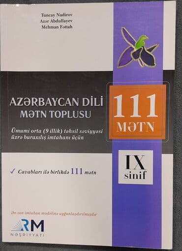 azerbaycan dili test toplusu 2024: Azerbaycan dili 9cu sinif Rm metn toplusu.Seliqeli isledilib.13 manata — 1